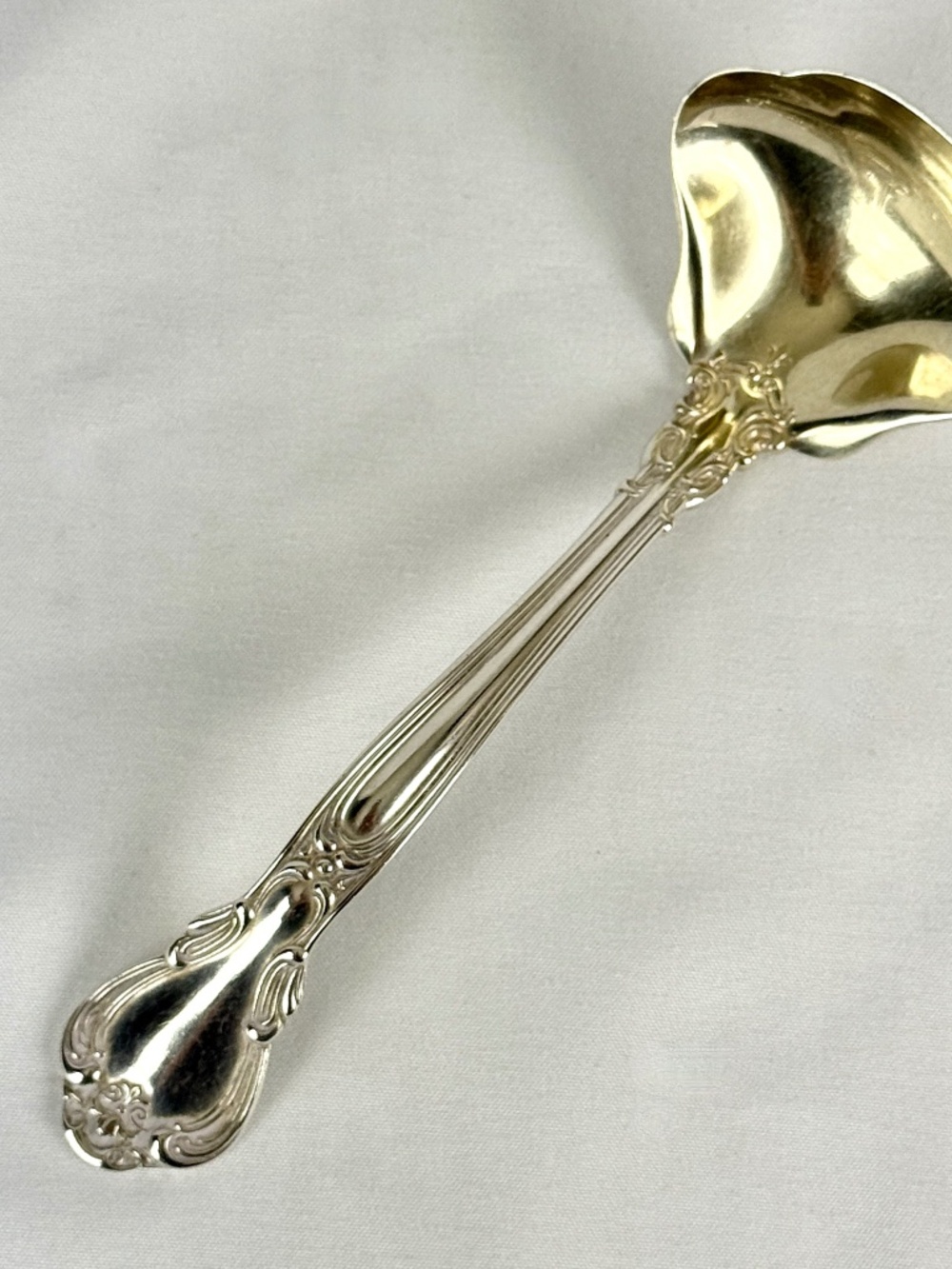 Antique Gorham Chantilly Sterling Silver Cream Gravy Ladle 5.5 inch 40gm